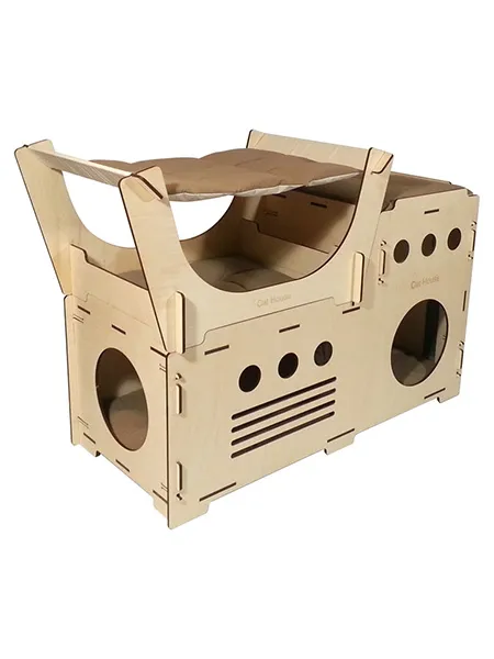 Cat House Домик фанерный Релакс