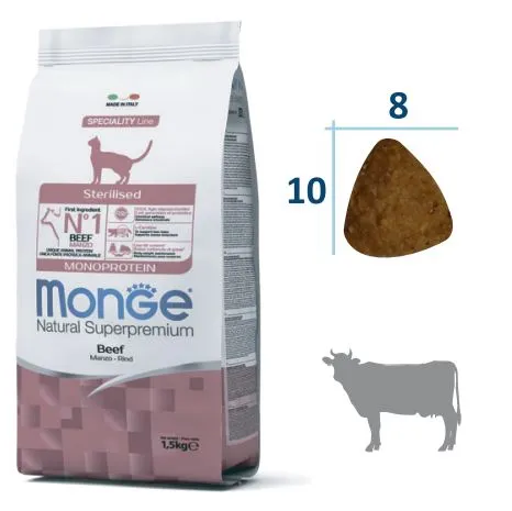 Корм Monge Cat Monoprotein Sterilized (Говядина) для кошек