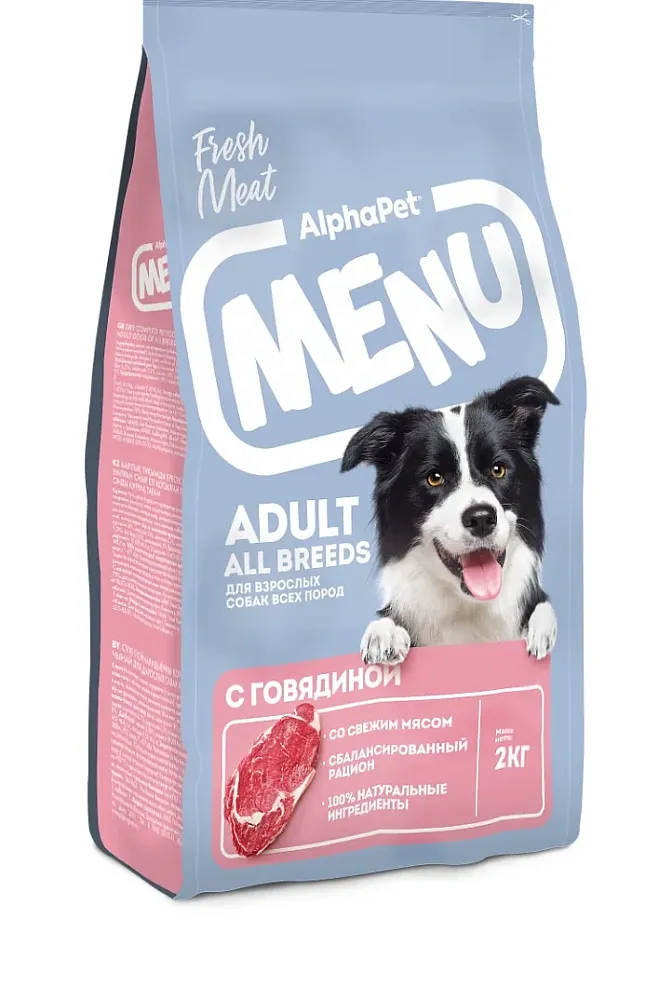 AlphaPet MENU Dog Adult (Говядина)