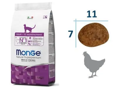 Корм Monge Cat Adult (Курица) для кошек