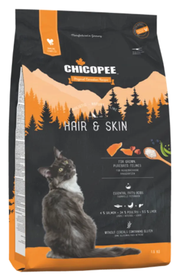 Корм Chicopee HNL Hair&Skin для кошек