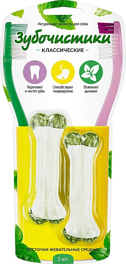 Зубочистики Косточки жевательные средние, 70 г