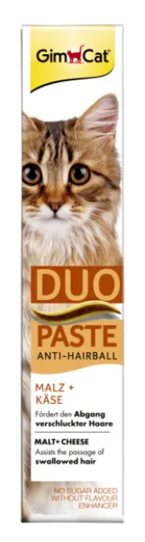 Gimcat Паста Дуо для выгонки шерсти с сыром и солодом