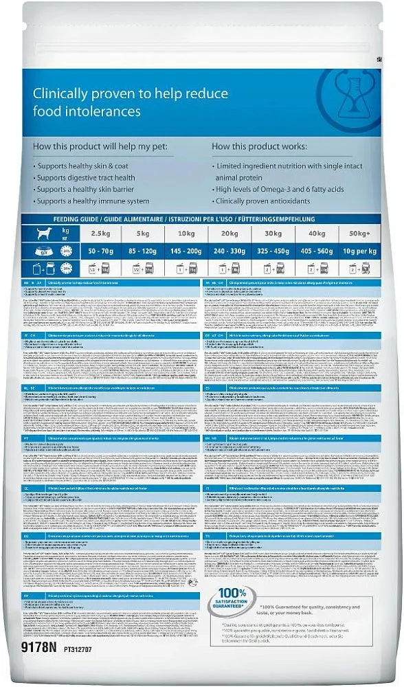 Hill's Prescription Diet d/d Food Sensitivities для собак (лосось, рис)