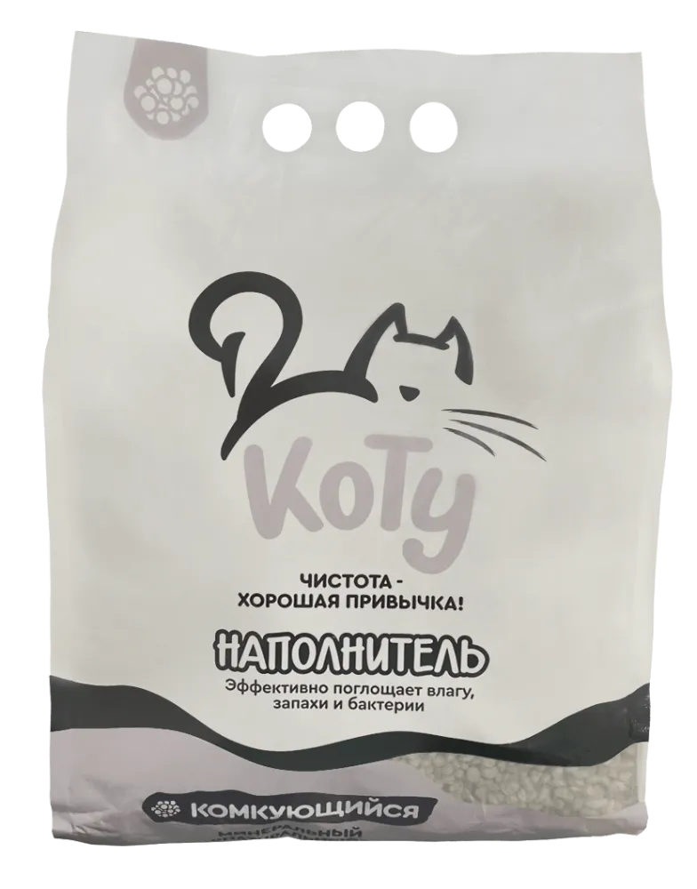 КОТУ комкующийся минеральный наполнитель