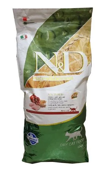 Корм Farmina N&D Ancestral Grain Neutered Cat (Курица и гранат) для кошек