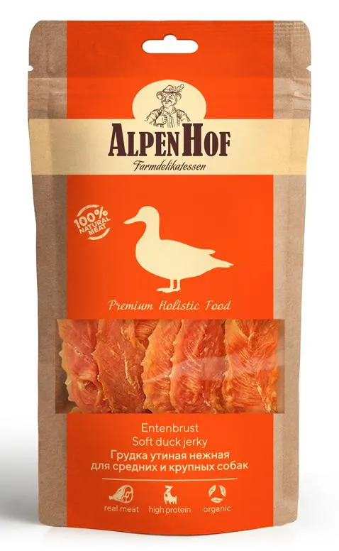 AlpenHof Грудка утиная нежная для средних и крупных собак