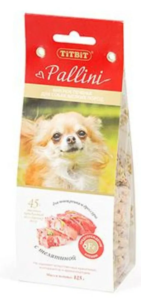 ТИТБИТ Печенье "Pallini" с телятиной