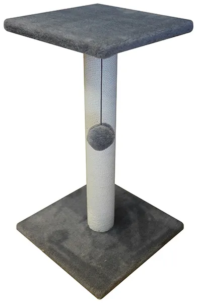 Cat House Когтеточка - столбик с полкой, 70 см, хлопок