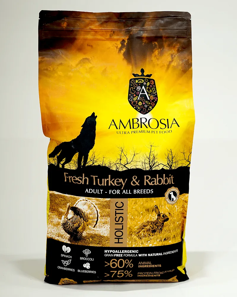 AMBROSIA Adult All Breeds (Индейка, кролик)