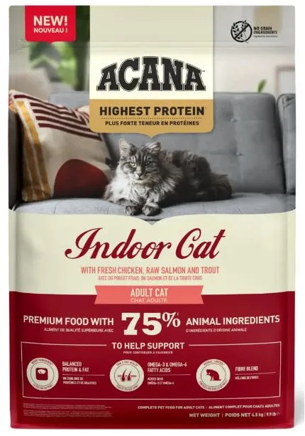 ACANA Highest Protein Indoor Cat (Курица, лосось, форель) для кошек