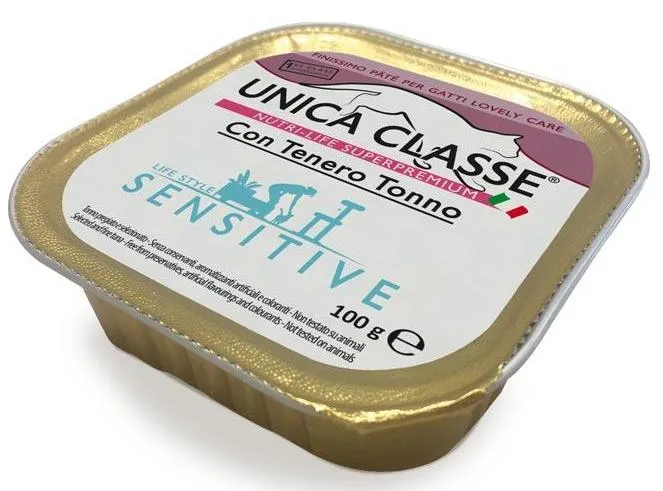 Unica Classe Sensitive Паштет с тунцом для кошек 100 г