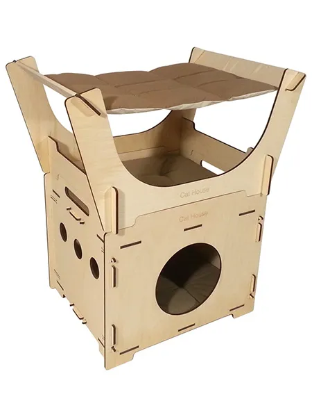Cat House Домик фанерный Релакс