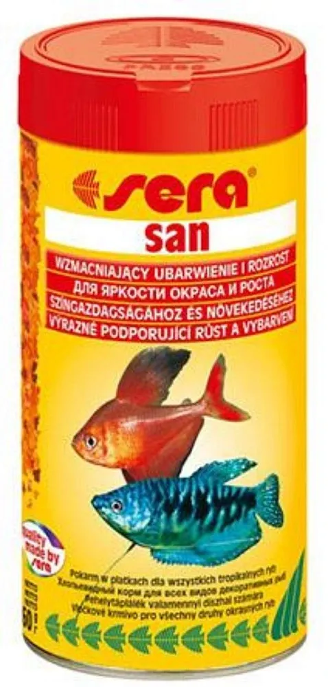 Sera Корм хлопья для усиления окраса у всех рыб "San"