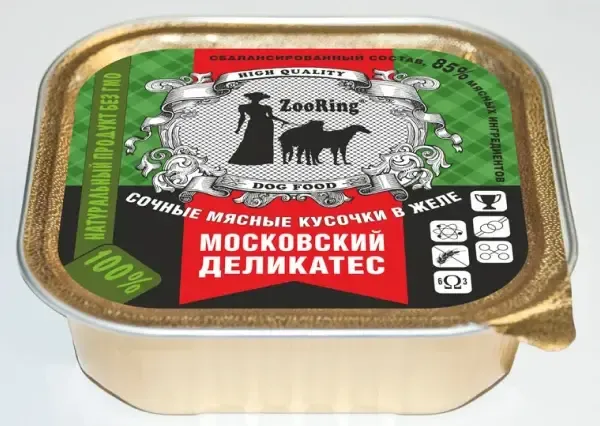 ZooRing Dog Кусочки в желе (Московский деликатес), 100 г