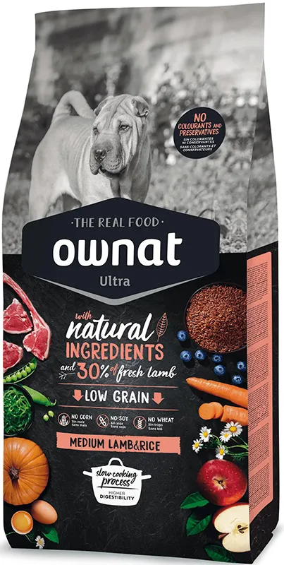 OWNAT Ultra Medium Dog (Ягненок и рис)