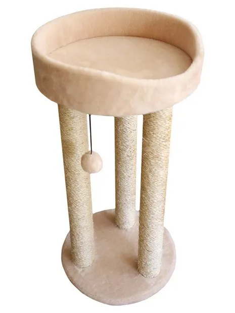 Cat House Когтеточка "Тринога с лежанкой", 85 см, сизаль