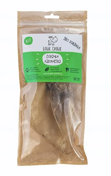 Бобик-Снобик ухо говяжье