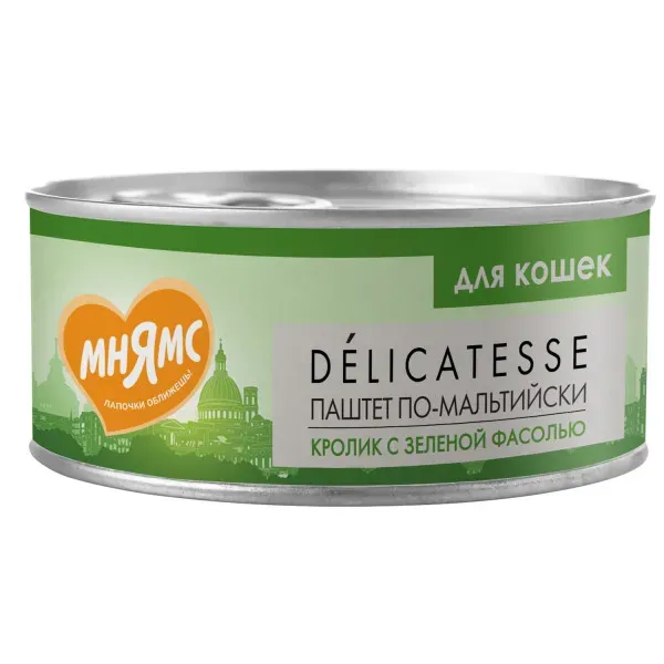 Мнямс Delicatesse Паштет по-мальтийски для кошек, 100 г