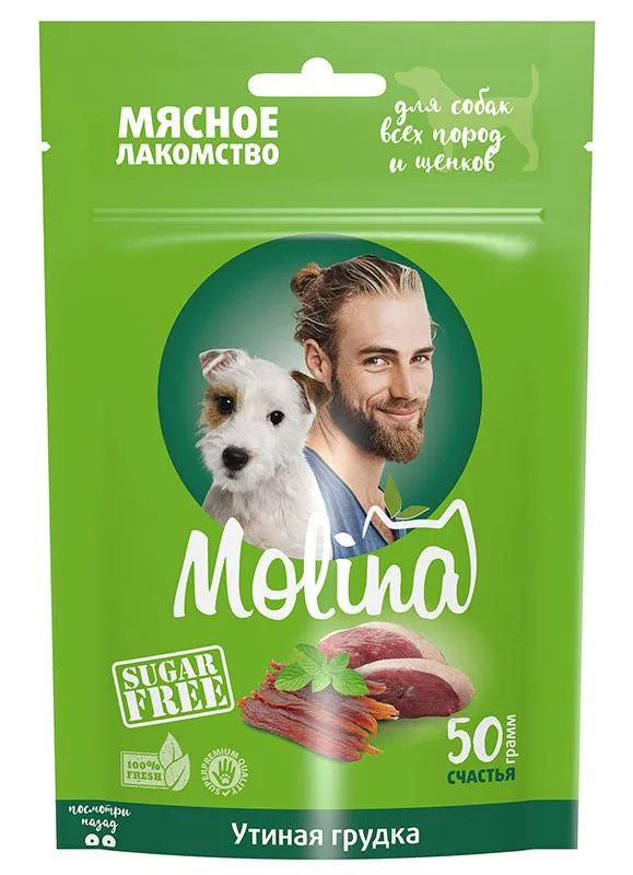 Molina Лакомство для собак Утиная грудка