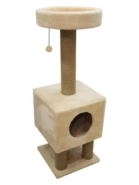 Cat House Когтеточка "Домик на ножках", 105 см, джут