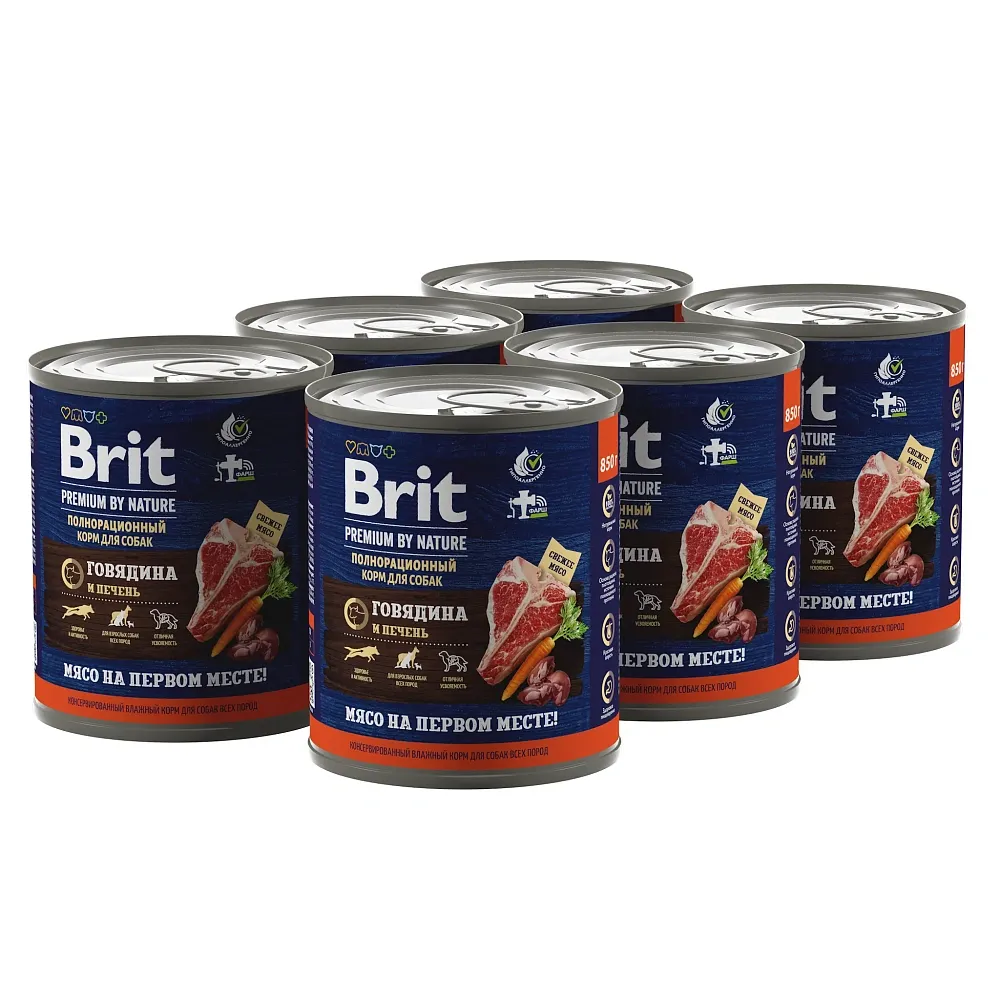 Brit Premium Dog (Говядина и печень)