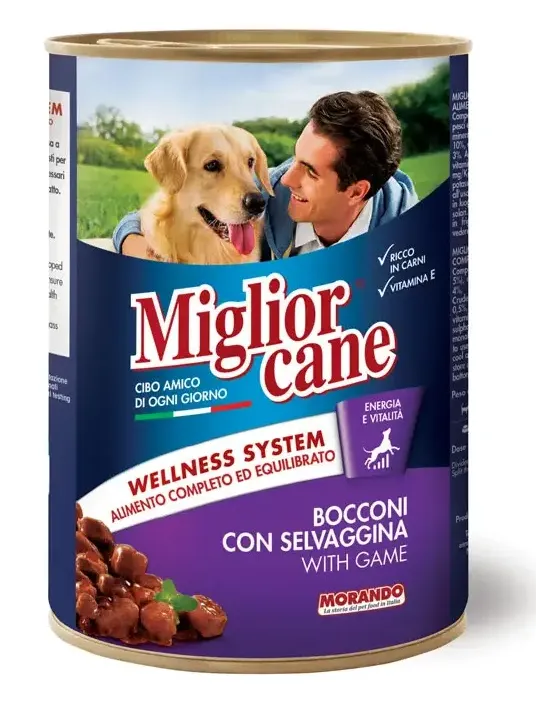 Miglior cane Кусочки с дичью в соусе, 405 г