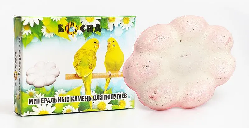 БОСПА Минеральный камень для попугаев Ромашка
