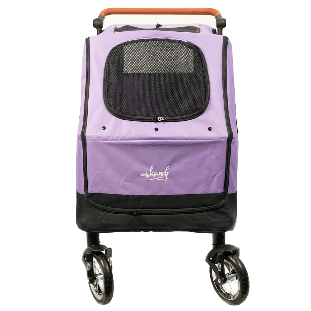 Mr.Kranch Коляска прогулочная для собак и кошек выставочная фиолетовая