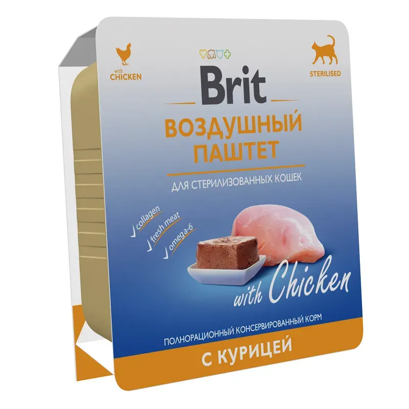 Brit Premium Воздушный паштет для стерилизованных кошек (Курица)