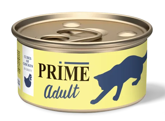 Prime Adult Консервы (Кусочки из курицы в соусе) для кошек