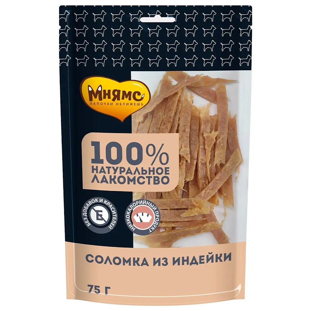 Мнямс Соломка из индейки для собак, 75 г