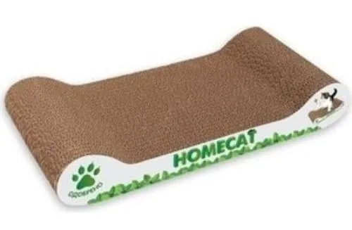 HOMECAT Когтеточка "Мятная волна", 48х25х8 см