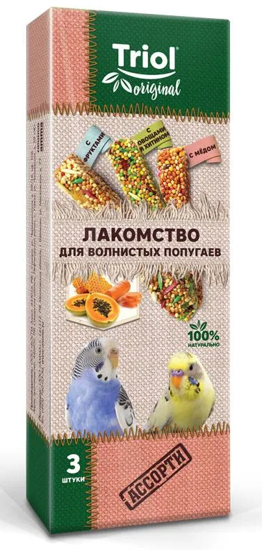 Triol Original Лакомство для попугаев АССОРТИ