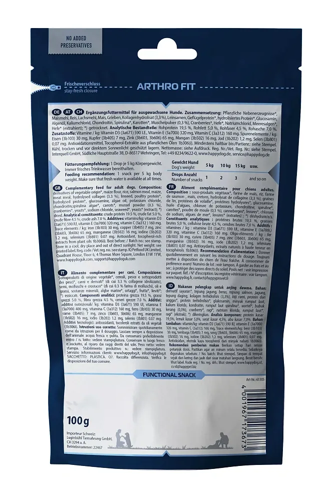 Happy Dog Care Snack Arthro Fit