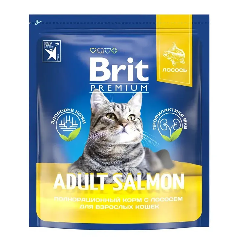 Корм Brit Premium Cat Adult (Лосось) для кошек