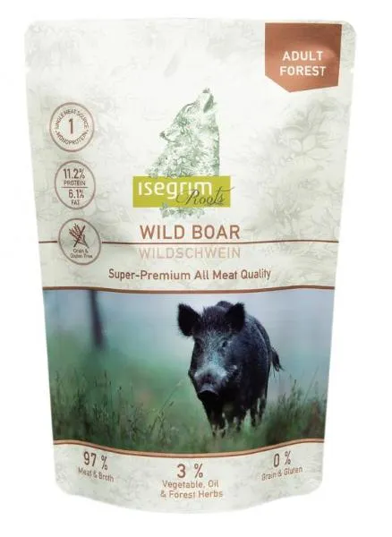 Isegrim Roots Adult Forest для чувств. собак (дикий кабан) 410 г