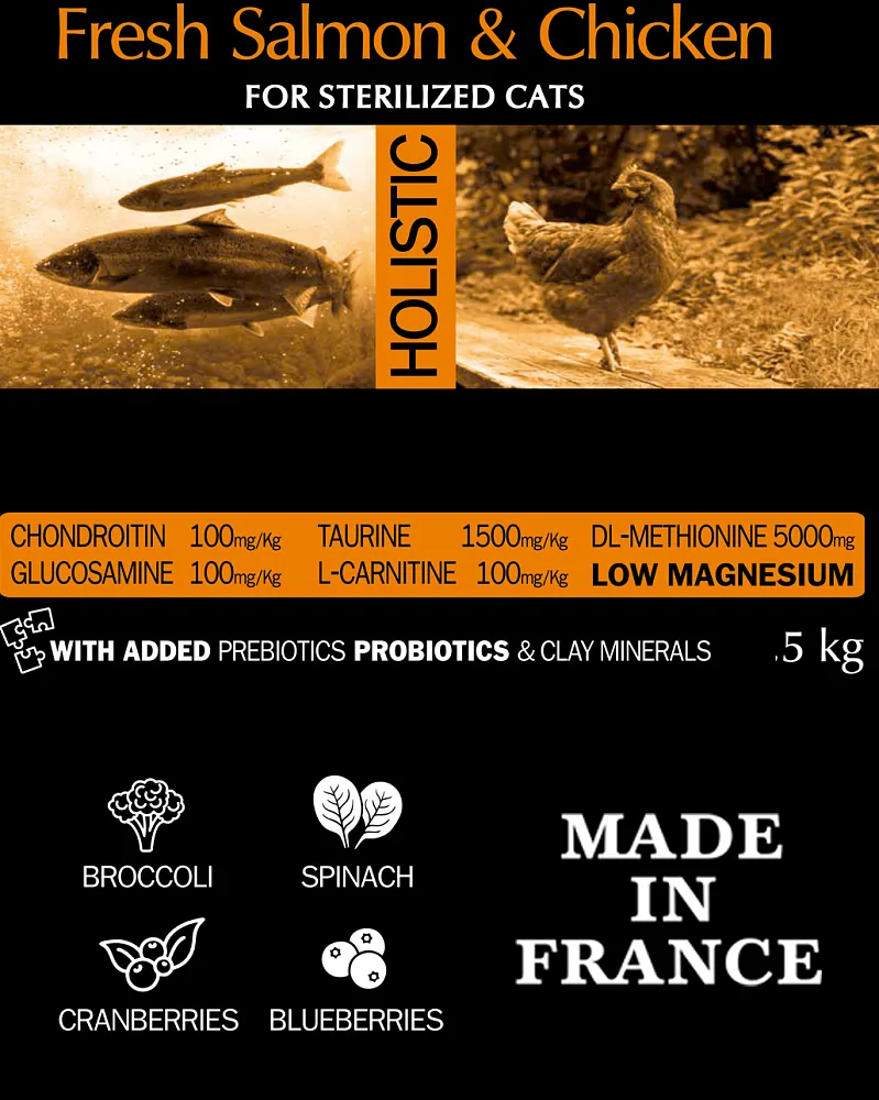 AMBROSIA Sterilized Cat (Лосось, курица)