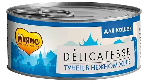 Мнямс Delicatesse Тунец в нежном желе для кошек
