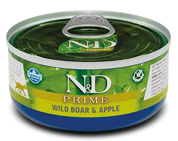 Консервы Farmina N&D Prime Cat (Кабан, яблоко), 70 г