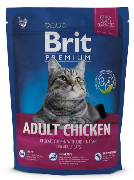 Корм Brit Premium Cat Adult (Курица) для кошек