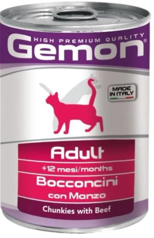 Gemon Консервы Cat Adult  Beef, 415 г