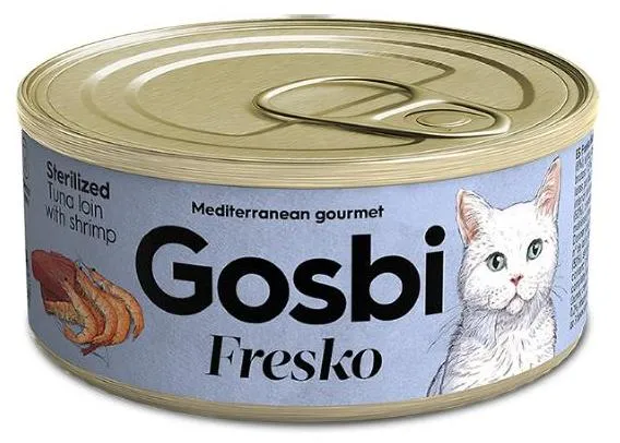Gosbi Fresko Sterilized (Тунец, креветки) 70 г