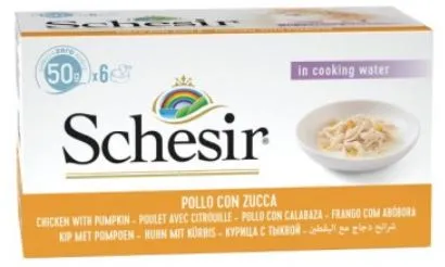Schesir Chicken Pumpkin Box (Курица с тыквой), 6 шт х 50 г