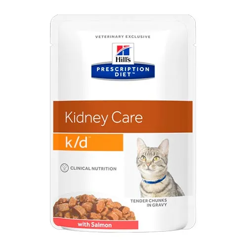 Hill"s Prescription Diet k/d Kidney Care для кошек с лососем, 85 г