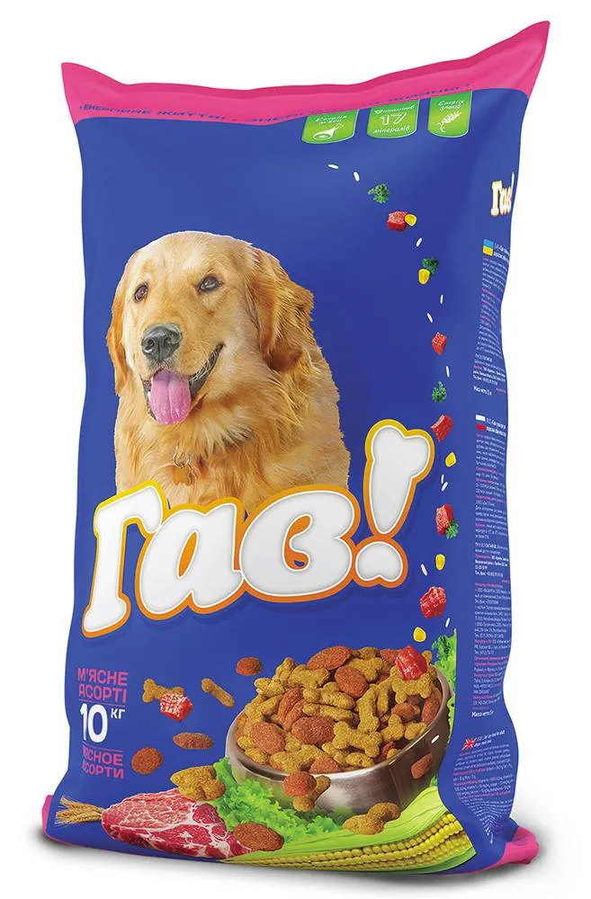 Гав! для взрослых собак (Мясное ассорти)