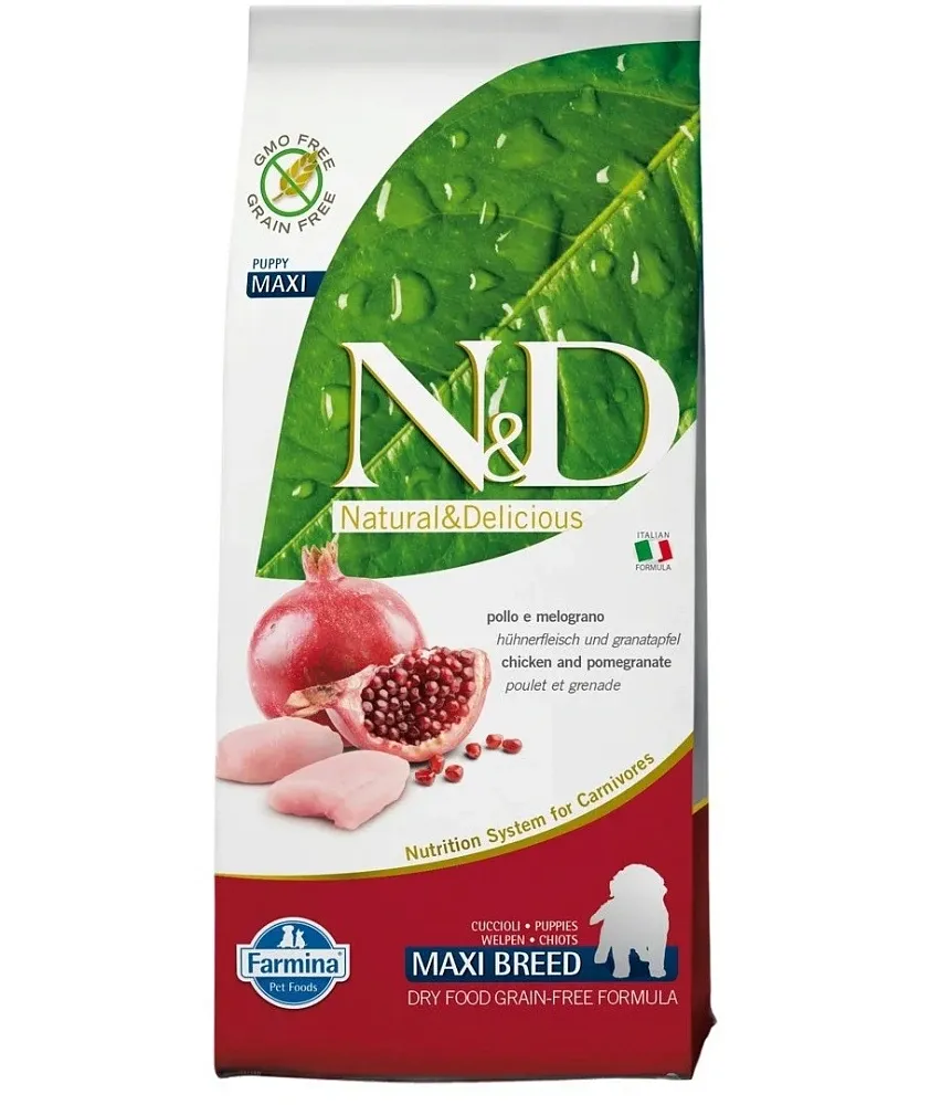 Farmina N&D Prime GF Puppy Maxi (Курица и гранат)