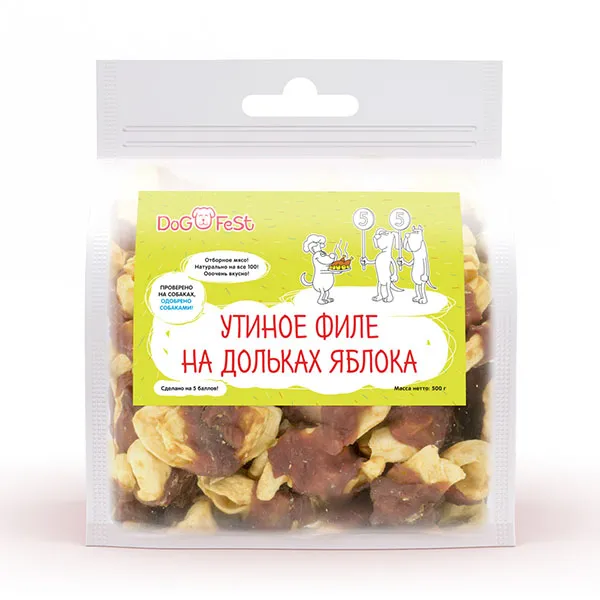 Dog Fest Утиное филе на дольках яблока