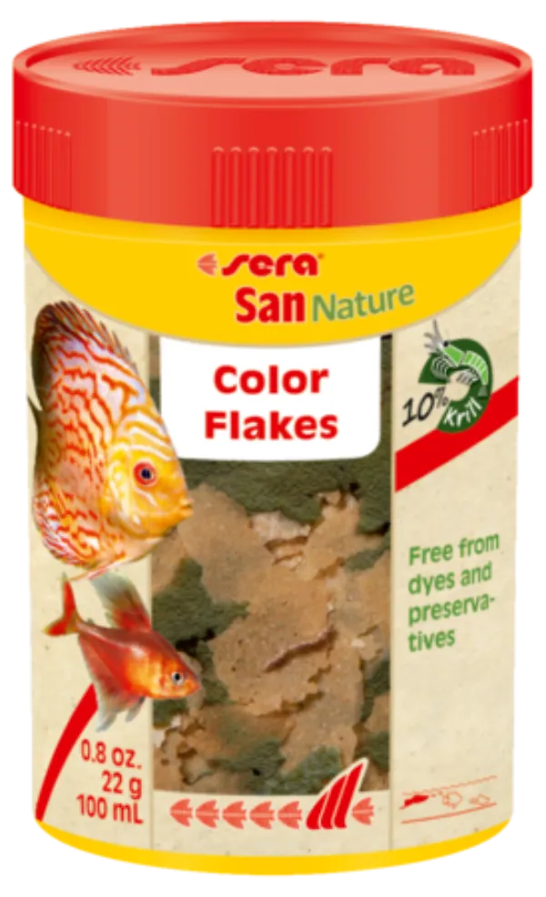 Sera Корм хлопья для усиления окраса "San Nature"