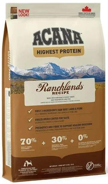 Корм ACANA Highest Protein Ranchlands